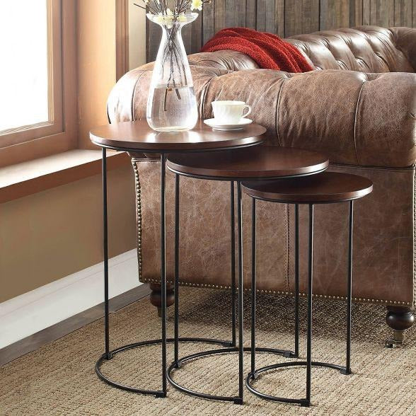 Eloise Living Lounge Bedroom Nesting Table Set (3 pcs)